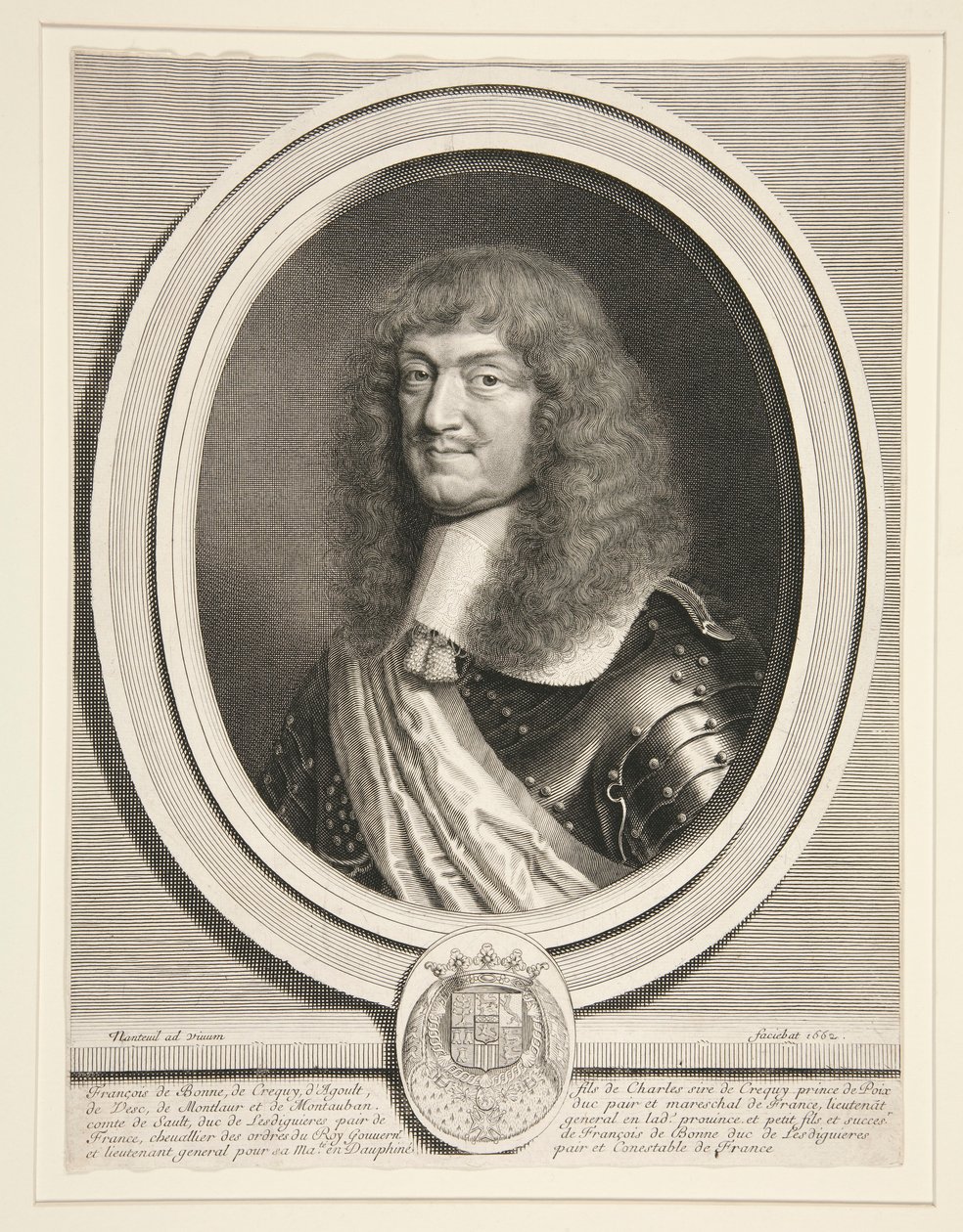 Francois de Bonne, Le Mar?chal de Cr?qui, duc de Lesdigui?res (Cr?qui marsall, Lesdigui?res hercege) (1624-1687) alkotó: Robert Nanteuil