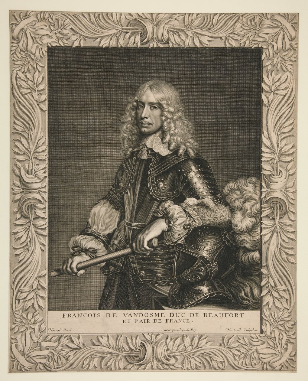 François de Vendôme, Beaufort hercege és Franciaország pairje (Beaufort hercege és francia nemes) alkotó: Robert Nanteuil