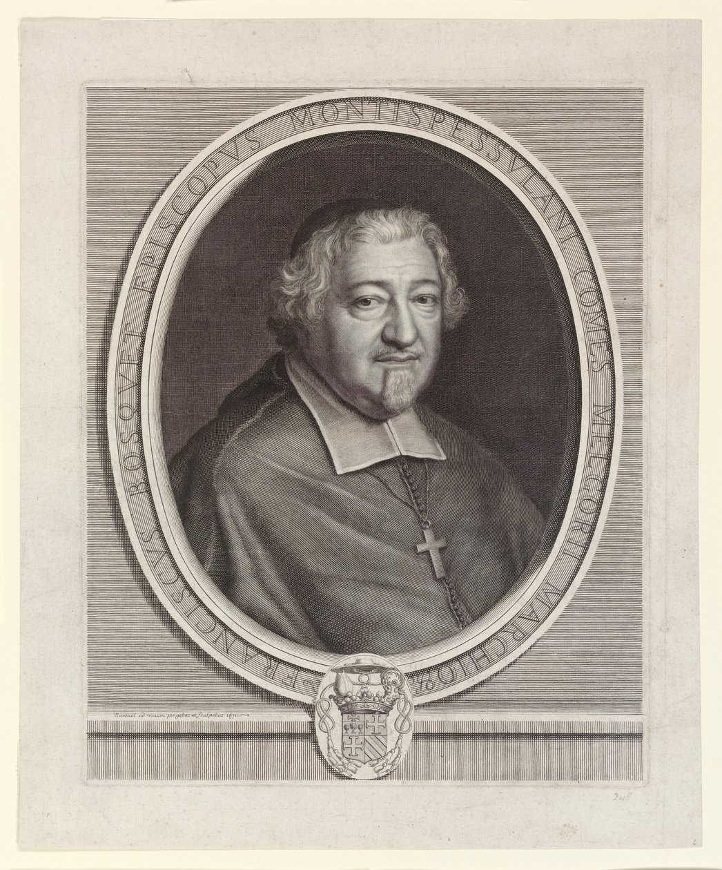 François Bosquet, Montpellier püspöke (Montpellier püspöke) alkotó: Robert Nanteuil
