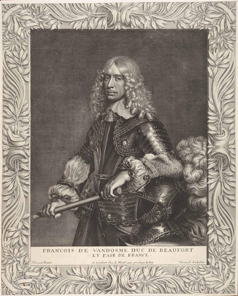 François de Vendôme, Beaufort hercege, kb. 1649. alkotó: Robert Nanteuil