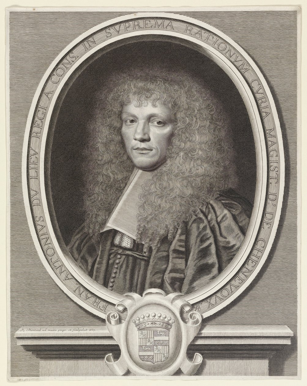 Françoise-Antoine Dulieu de Chenevoux, számviteli vezető (pénzügyi mester) alkotó: Robert Nanteuil