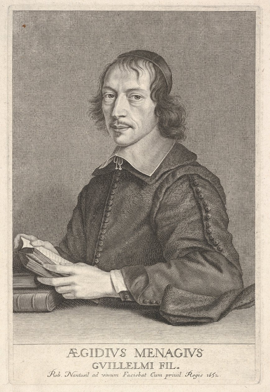 Gilles Menage, kb. 1652. alkotó: Robert Nanteuil