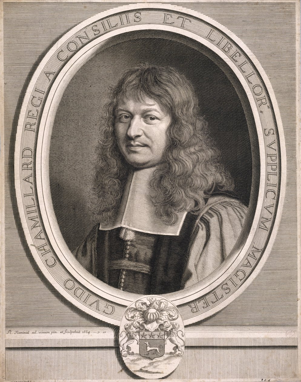 Guido Chamillard, kérvények mestere. 1664. alkotó: Robert Nanteuil