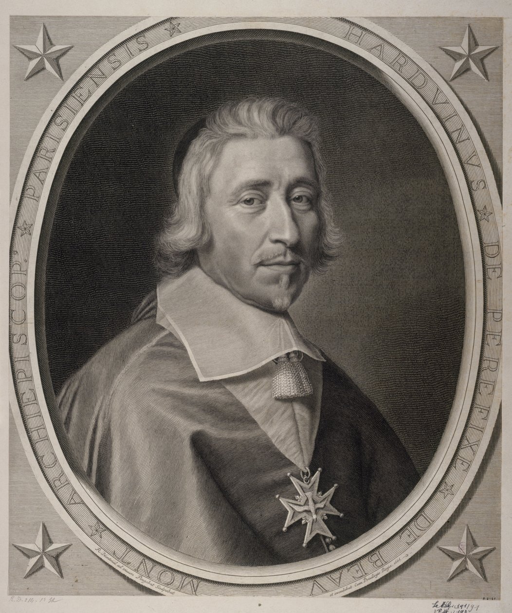 Hardouin de Péréfixe de Beaumont, Párizs érseke. 1665. alkotó: Robert Nanteuil