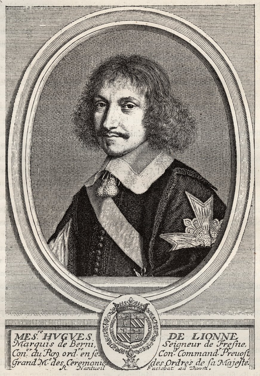 Hugues de Lionne (1611-1671), de Fresnes márki, Berny ura, diplomata és államminiszter volt XIV. Lajos idején. Robert Nanteuil metszete. Magángyűjtemény. alkotó: Robert Nanteuil