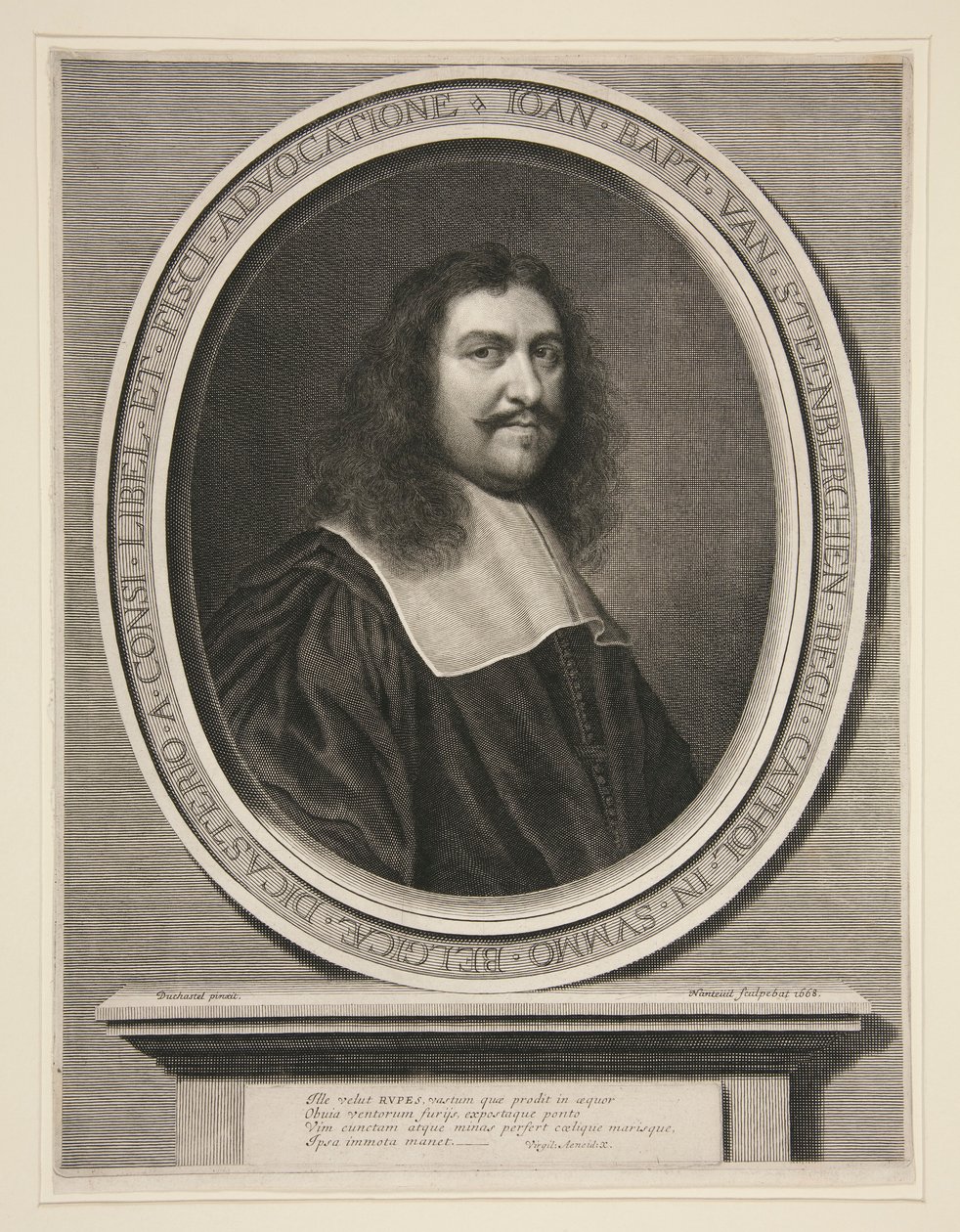 Jean Baptiste van Steenberghen, Conseiller du Roi au Conseil de Flandre (a király tanácsadója a Flandriai Tanácsban) alkotó: Robert Nanteuil