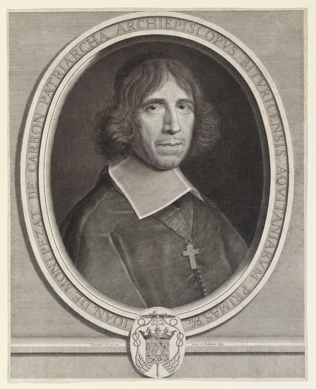 Jean de Montpezat de Carbon, Bourges, majd Sens érseke (Bourges, majd Sens érseke) alkotó: Robert Nanteuil