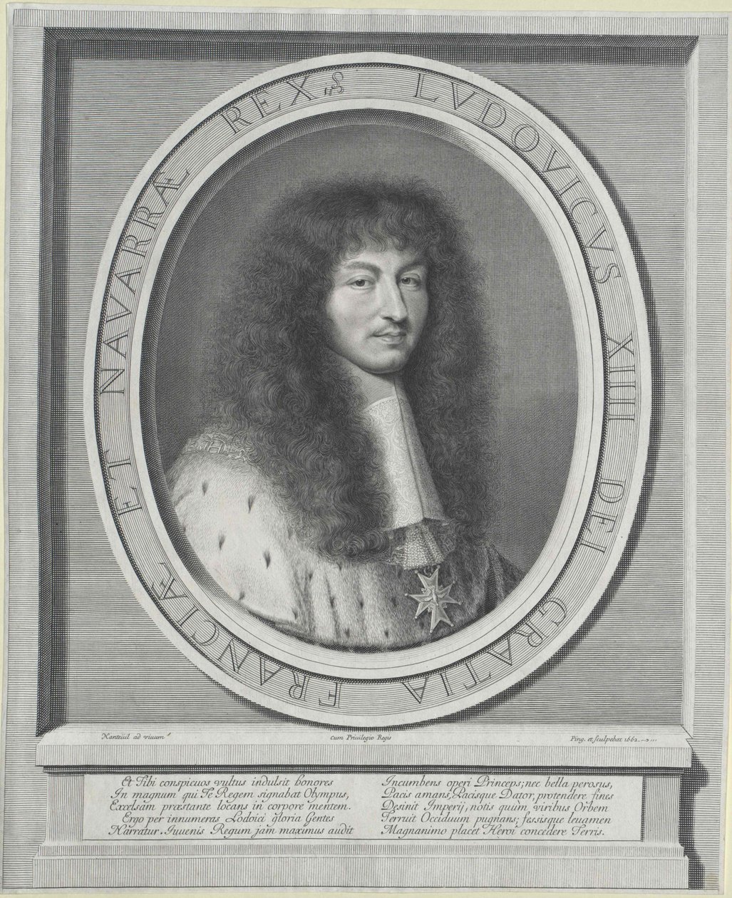 XIV. Lajos francia király alkotó: Robert Nanteuil