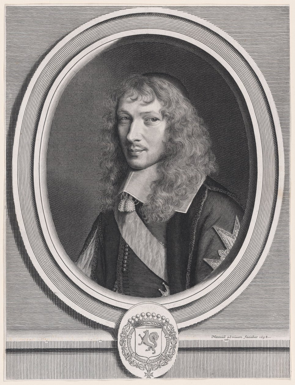 Basile Fouquet atya (1622–1680), Barbeaux és Rigny apátja, a királyi rendek kancellárja (Barbeaux és Rigny apátja, a királyi rendek kancellárja) alkotó: Robert Nanteuil