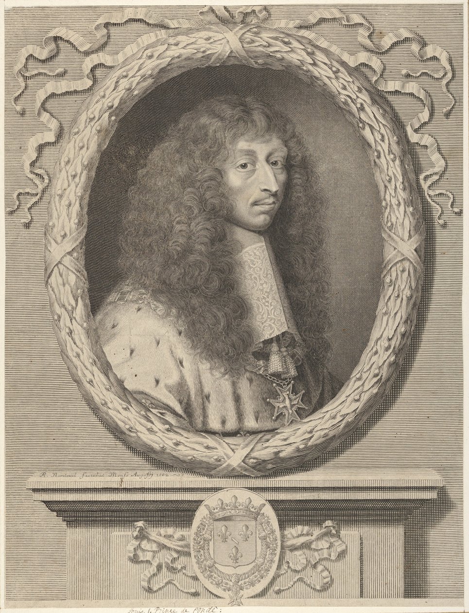 II. Lajos de Bourbon, Condé hercege alkotó: Robert Nanteuil