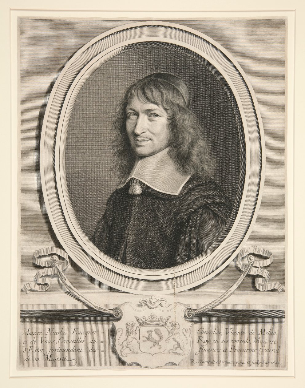 Nicolas Fouquet, pénzügyfelügyelő (1615-1680) alkotó: Robert Nanteuil