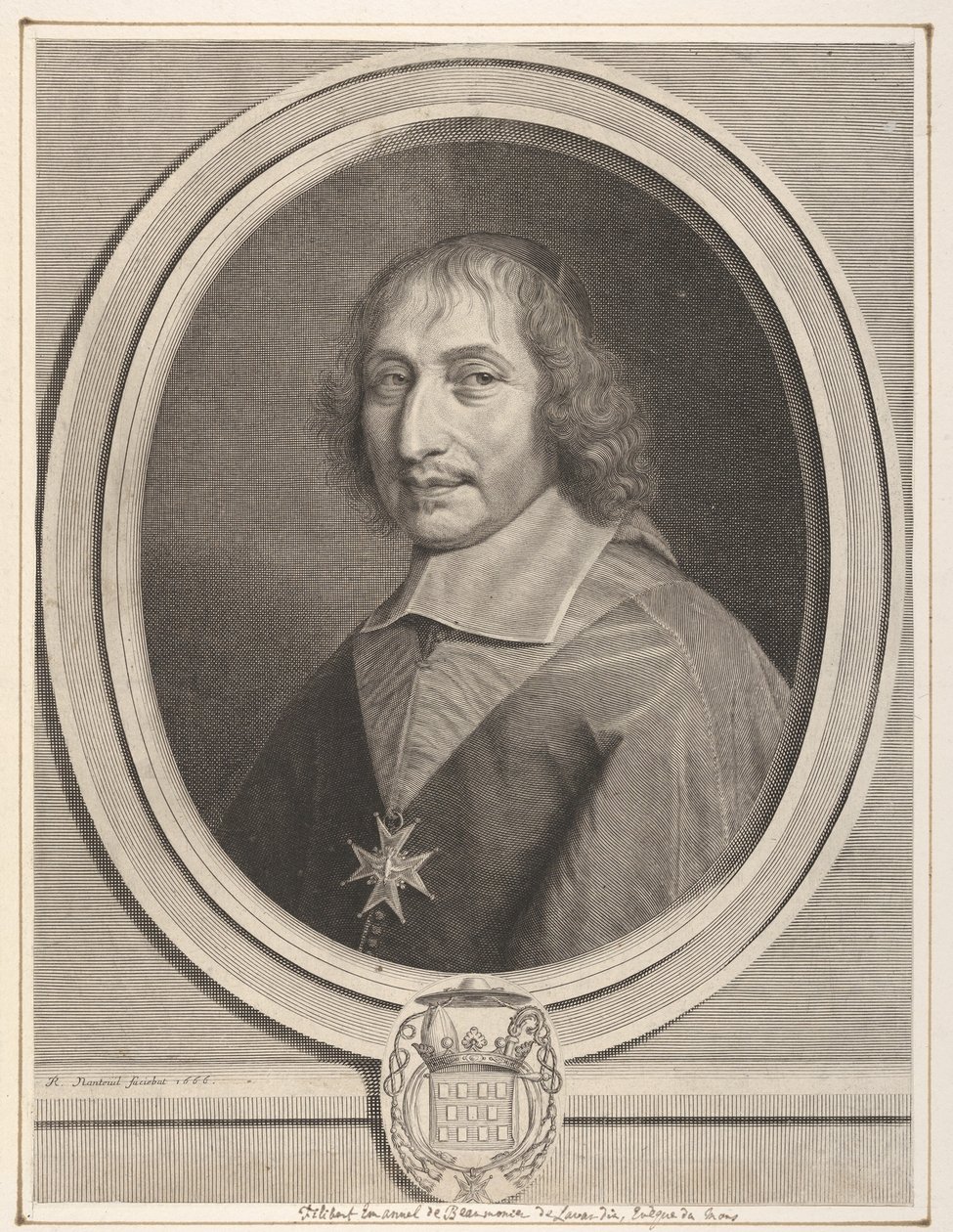 Philbert-Emmanuel de Beaumanoir de Lavardin, 1666. alkotó: Robert Nanteuil