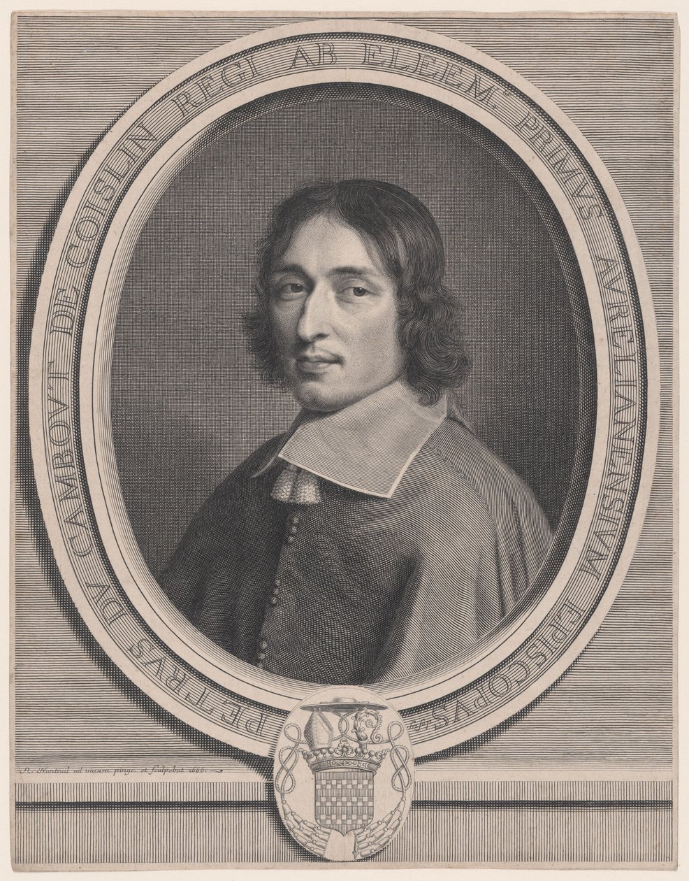Pierre-Arnoud du Cambout, de Coislin bíboros (Coislin bíborosa) alkotó: Robert Nanteuil
