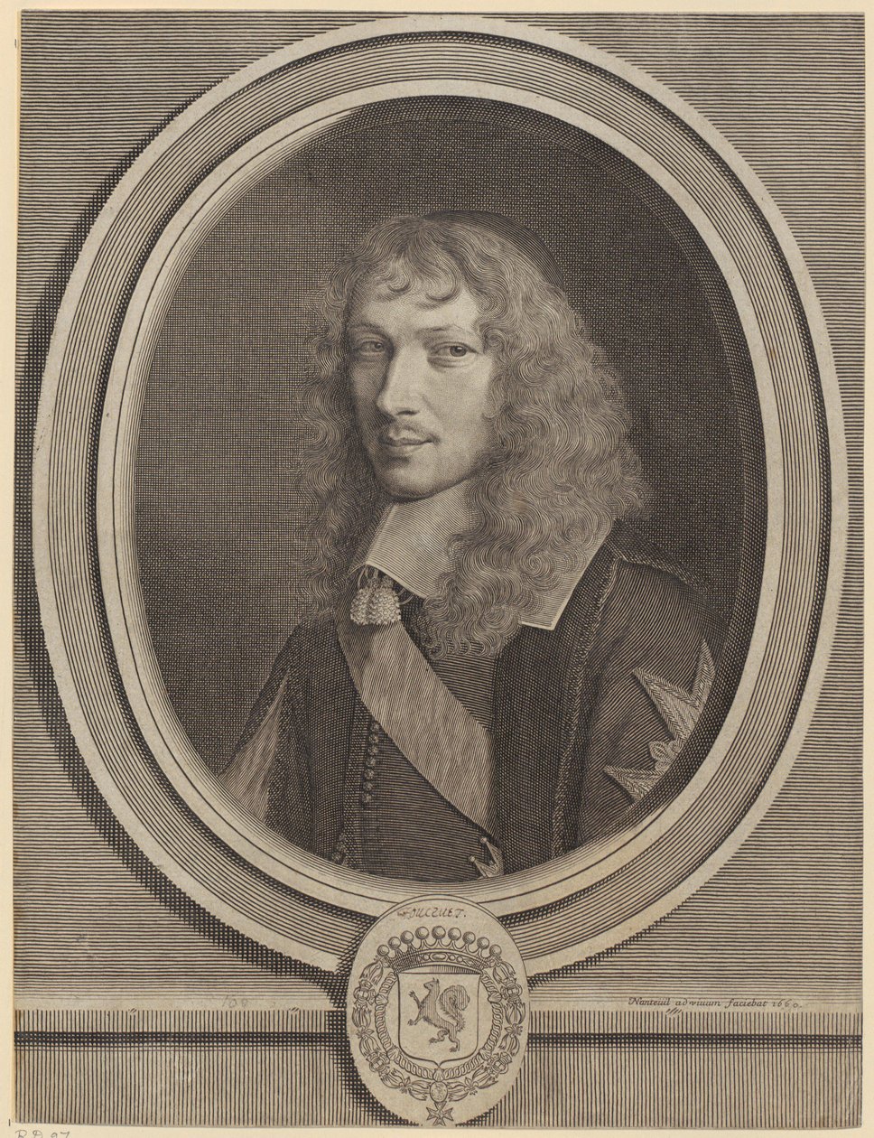 Basile Fouquet portréja alkotó: Robert Nanteuil