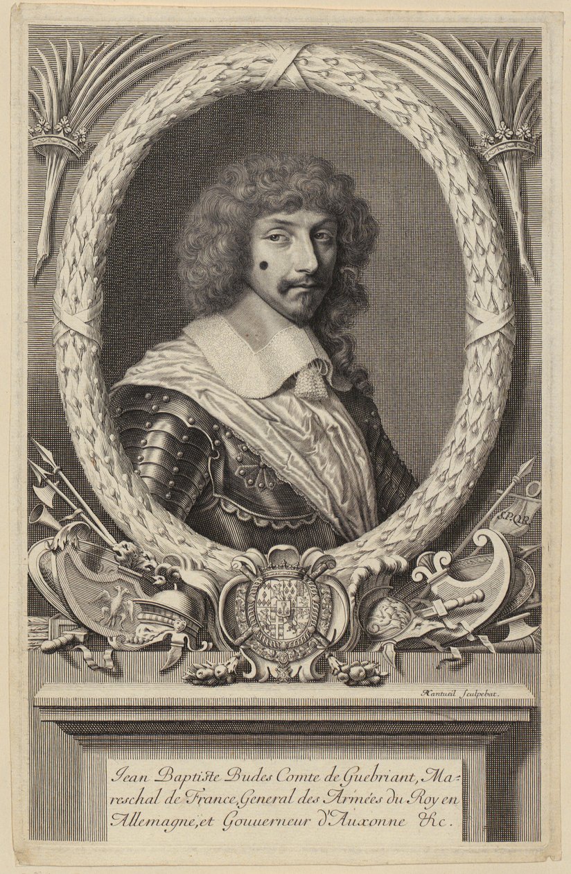 Jean Baptiste Budes de Guébriant francia marsall portréja alkotó: Robert Nanteuil