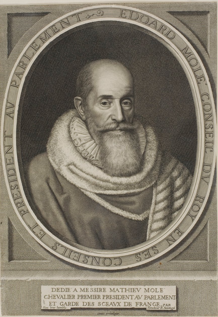 Edouard Molé portréja alkotó: Robert Nanteuil
