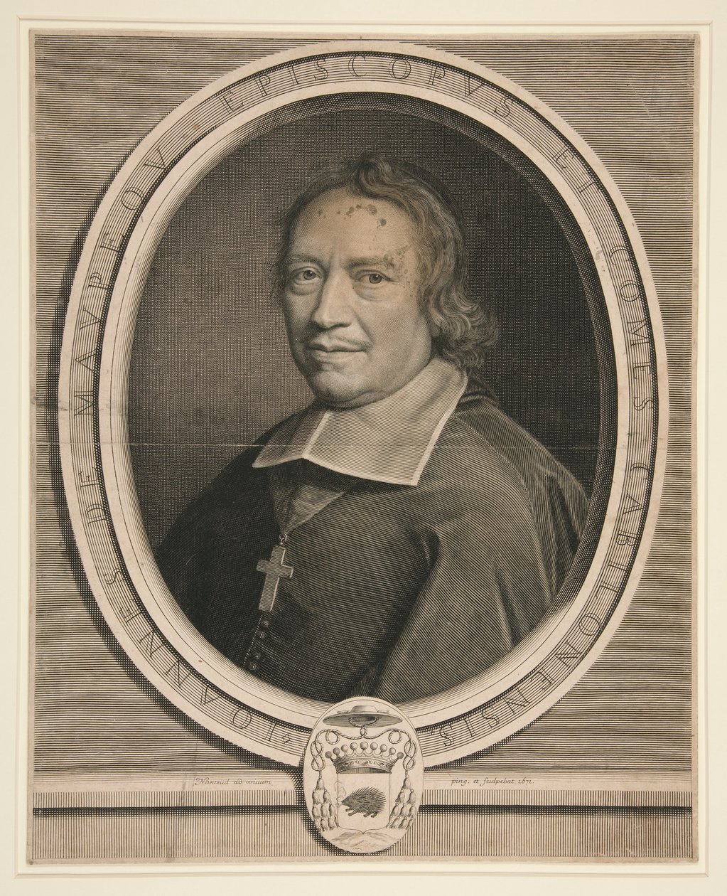 Jean de Maupeou, Chalons-sur-Saone püspök és gróf portréja alkotó: Robert Nanteuil