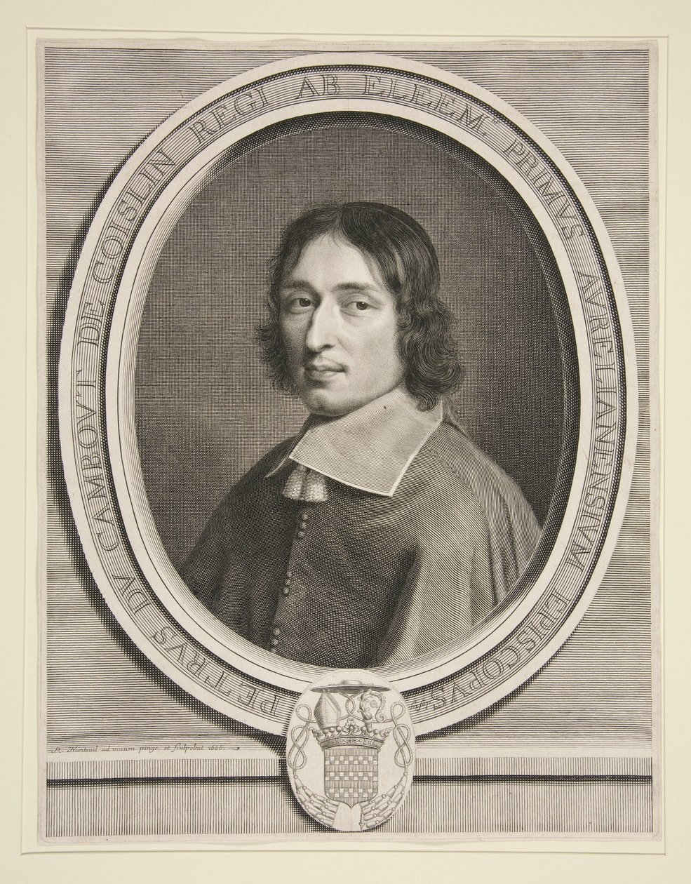 De Coislin bíboros portréja alkotó: Robert Nanteuil