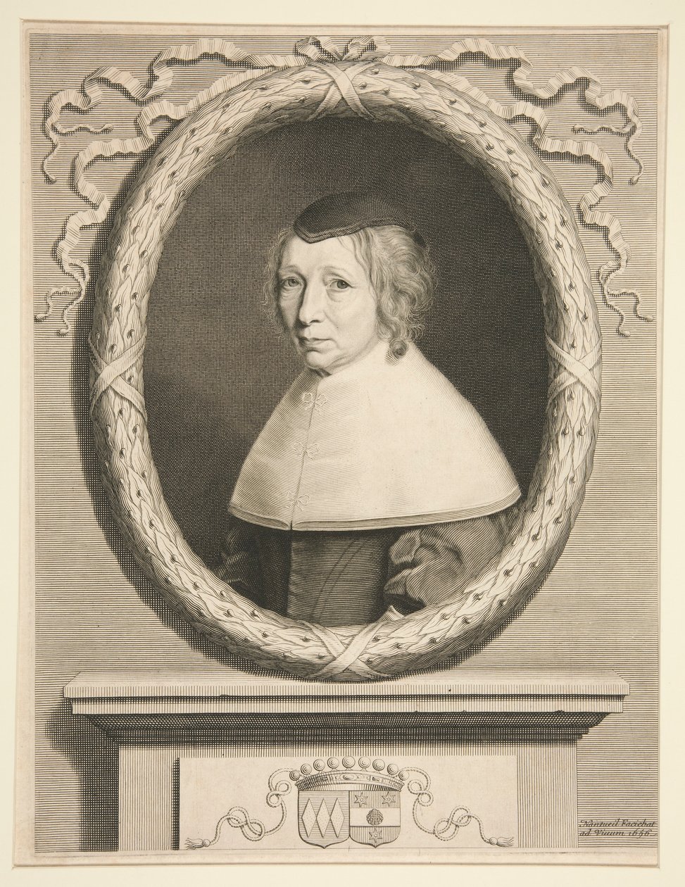 Marie de Bragelogne (Madame Bouthillier) portréja alkotó: Robert Nanteuil
