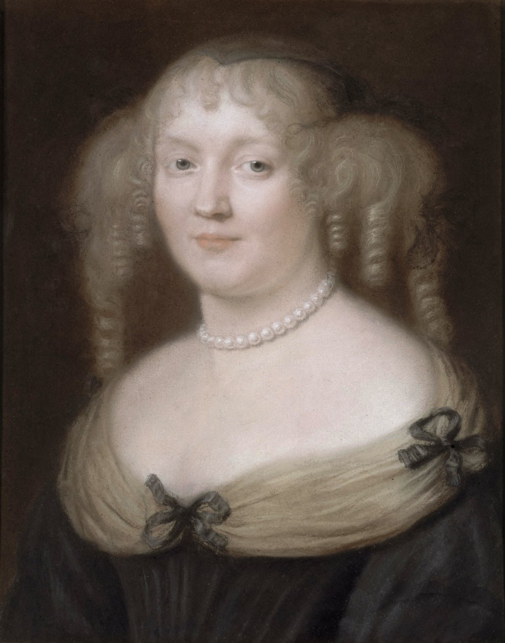 Marie de Rabutin-Chantal, de Sévigné márkiné portréja 1626-1696, 1665 körül. alkotó: Robert Nanteuil