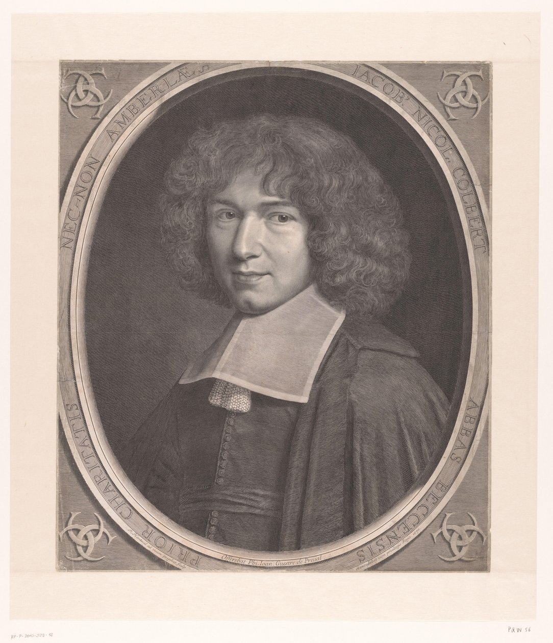 Jacques-Nicolas Colbert portréja Jacob Nicol Colbert (...) (cím a tárgyon) alkotó: Robert Nanteuil
