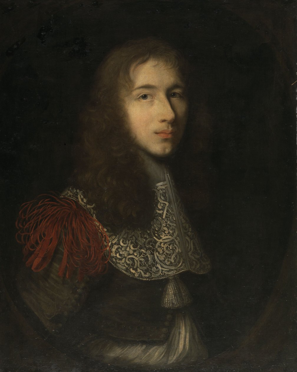Egy fiatal férfi portréja, feltehetően II. Bourbon-Condé Lajos, a Nagy Condé portréja alkotó: Robert Nanteuil