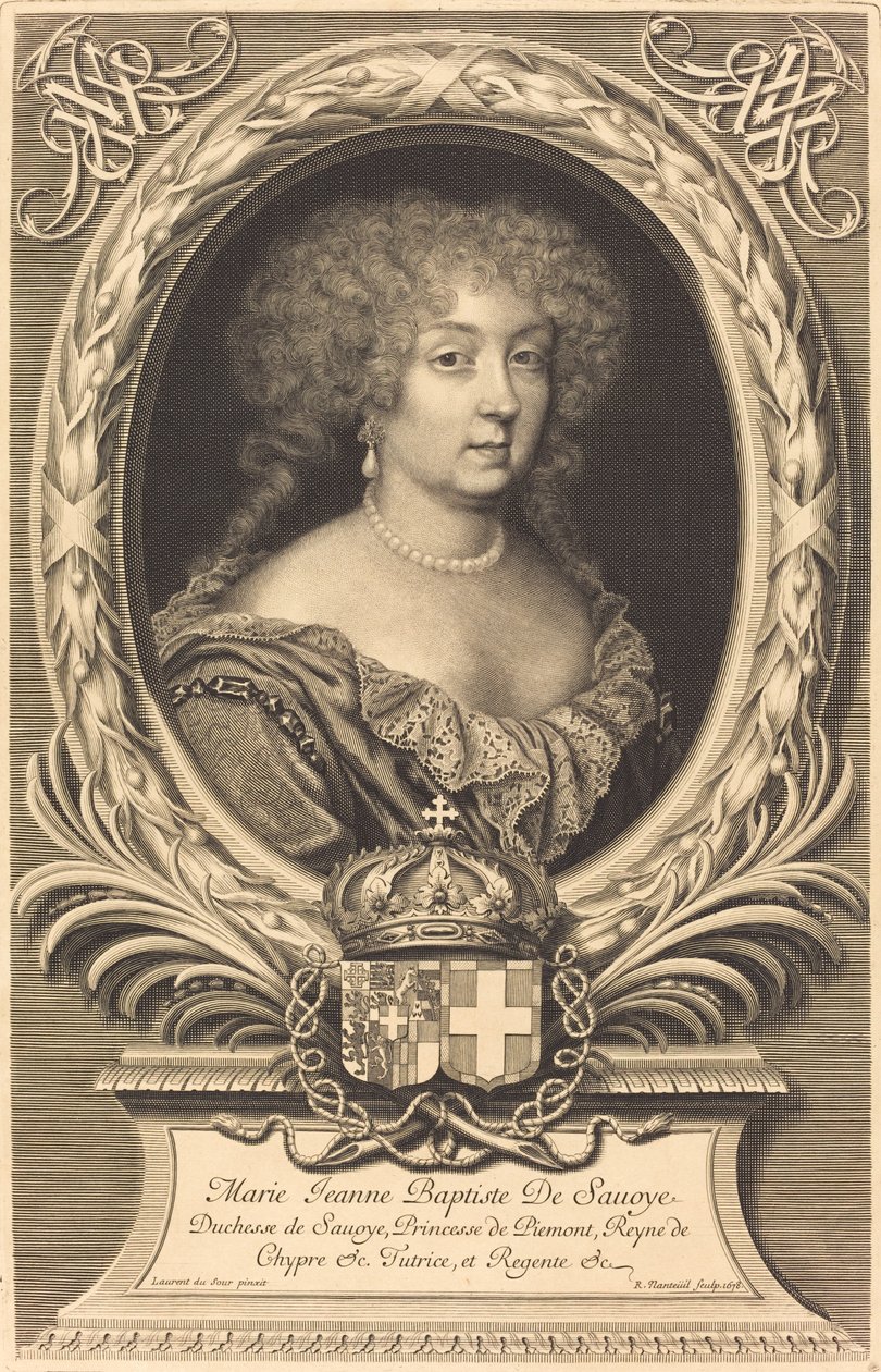 Marie-Jeanne-Baptiste, Savoyai hercegnő alkotó: Robert Nanteuil after Laurent Dufour