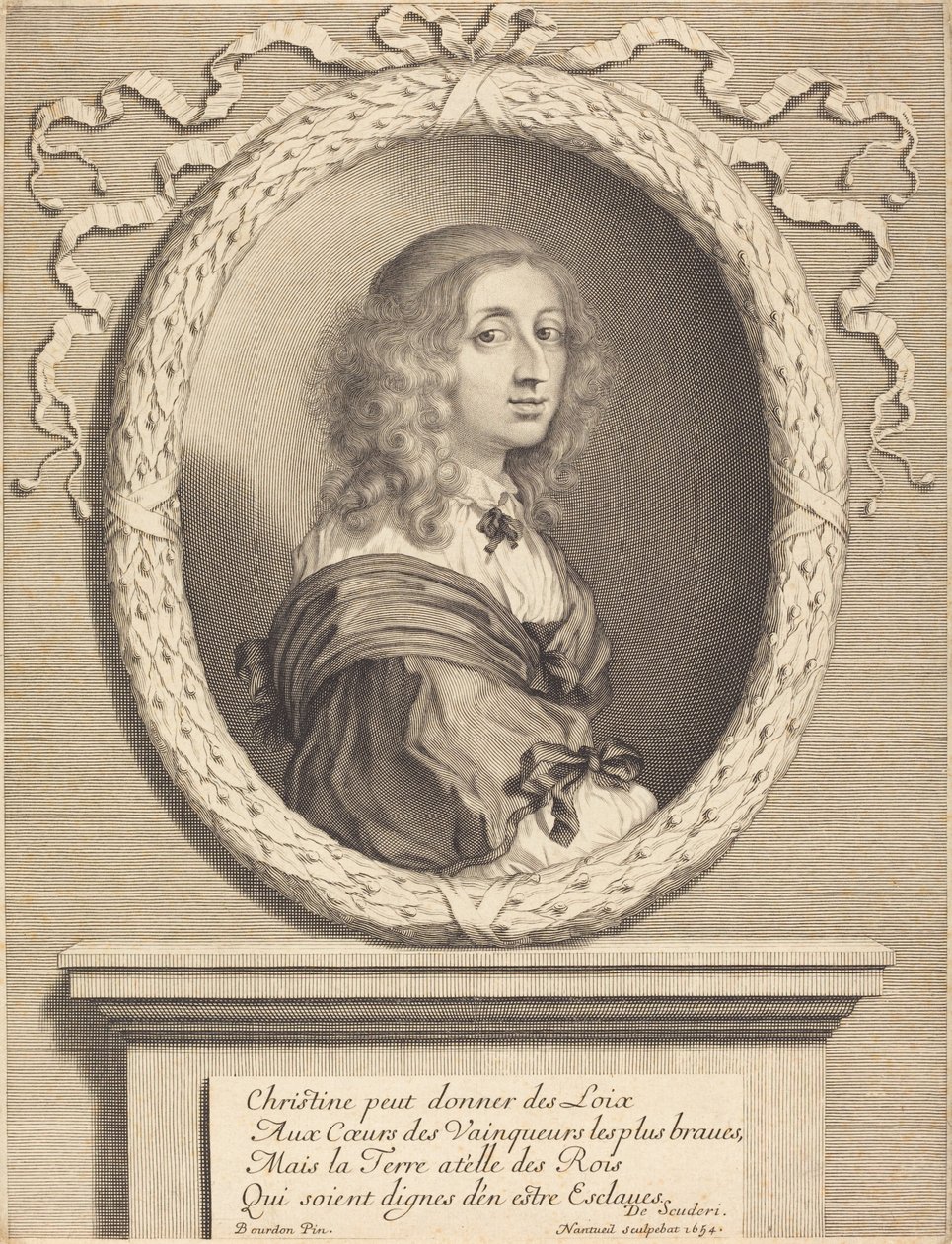 Krisztina, Svéd királynő alkotó: Robert Nanteuil after Sébastien Bourdon