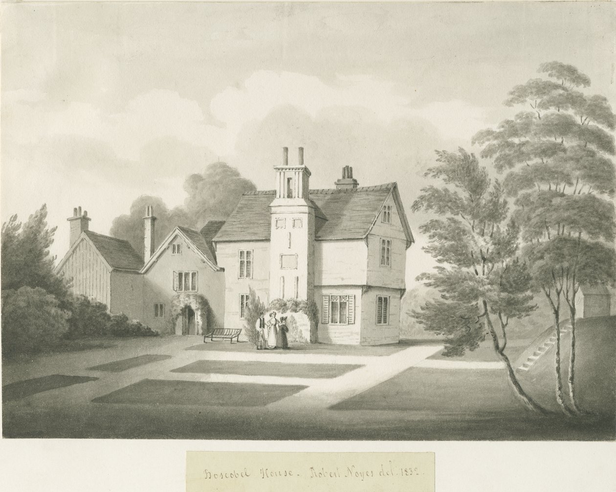 Boscobel House: szépia mosás alkotó: Robert Noyes