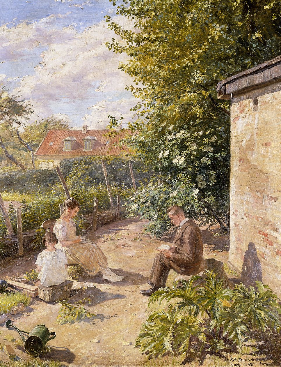 A kertben alkotó: Robert Panitzsch