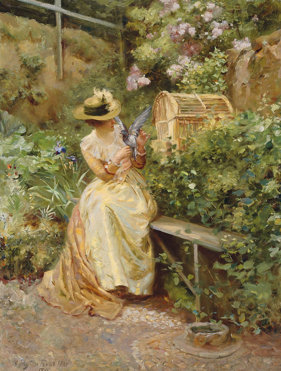 A kertben alkotó: Robert Payton Reid