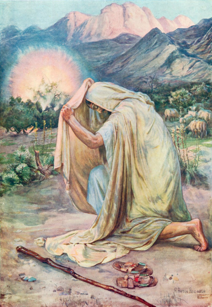 Az égő bokor (színes litográfia) alkotó: Robert Payton Reid