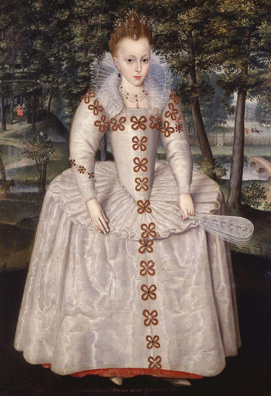 Erzsébet hercegnő (Erzsébet cseh hercegnő, "A téli királynő"), 1596-1662, hétéves. alkotó: Robert Peake the elder