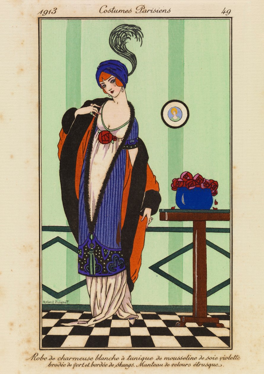 49. tábla a Costumes Parisiens-től alkotó: Robert Pichenot