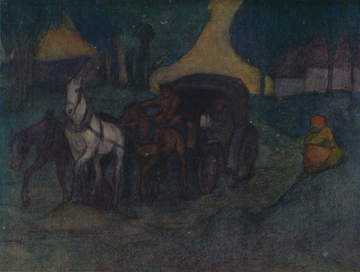 Egy országút Lengyelországban, c1901, 1905 alkotó: Robert Polhill Bevan