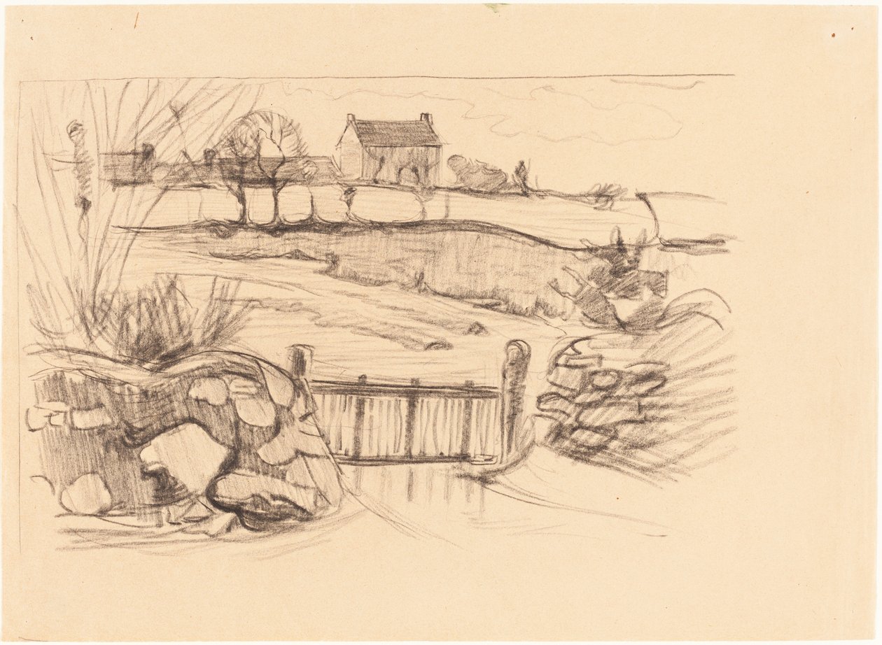 Kapu a parasztházhoz, Pont-Aven alkotó: Robert Polhill Bevan