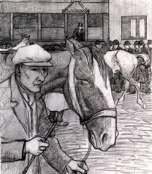Lóvásár a Barbakánban alkotó: Robert Polhill Bevan