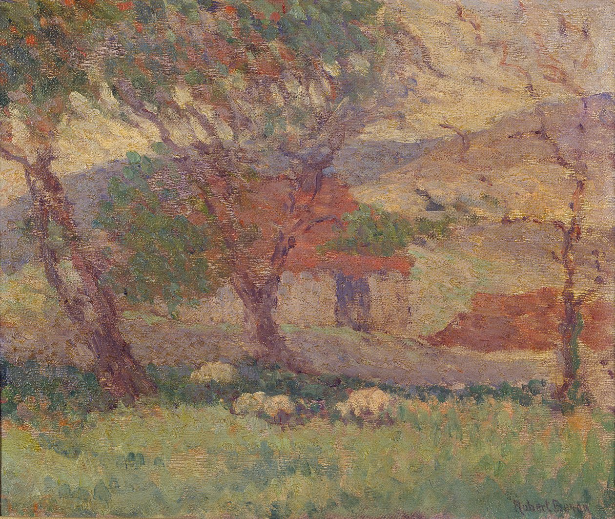 A Lewes melletti Downsban, 1906 alkotó: Robert Polhill Bevan