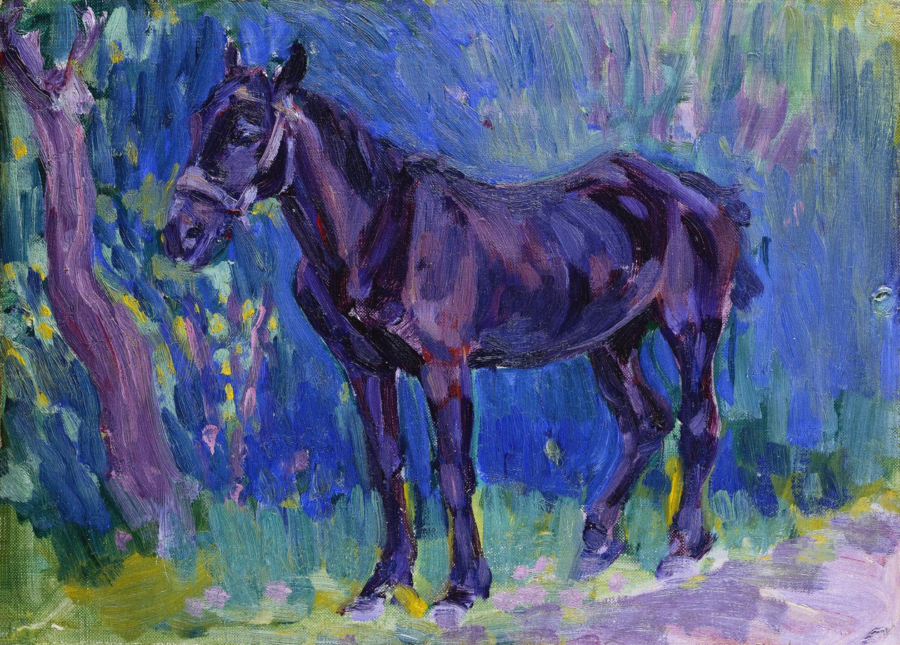 Tanulmány a Sussex Farm Horse számára, c. 1904-6 alkotó: Robert Polhill Bevan