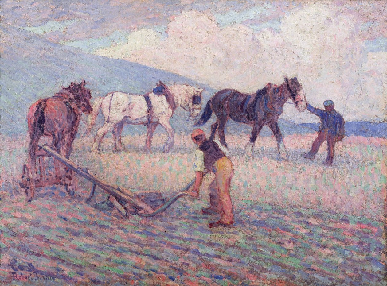 A Turn-Rice Plough, 1909 körül alkotó: Robert Polhill Bevan