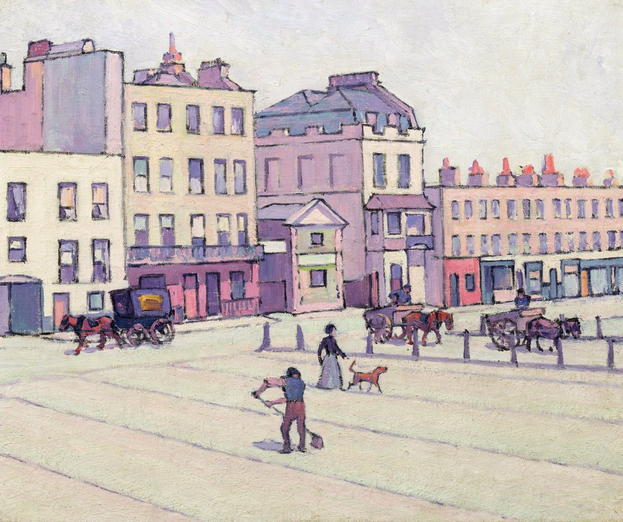 The Weigh House, Cumberland Market, 1914 körül (olaj, vászon) alkotó: Robert Polhill Bevan