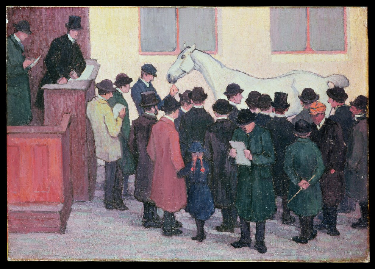 A kalapács alatt (lásd még: 68797) alkotó: Robert Polhill Bevan