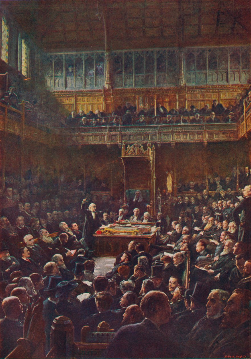 Az alsóház, 1893. február 13. 1906 alkotó: Robert Ponsonby Staples