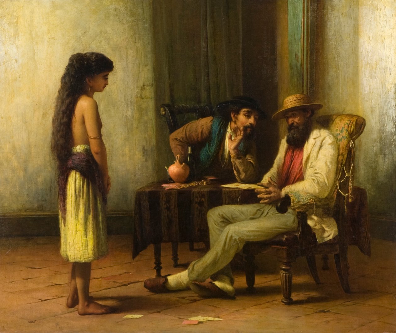 A Quadroon Girl, 1855-73 körül (olaj, vászon) alkotó: Robert RSA Gavin