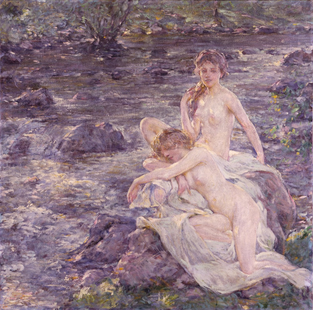 Fürdőzők, 19. század vége-XX. század eleje. alkotó: Robert Reid