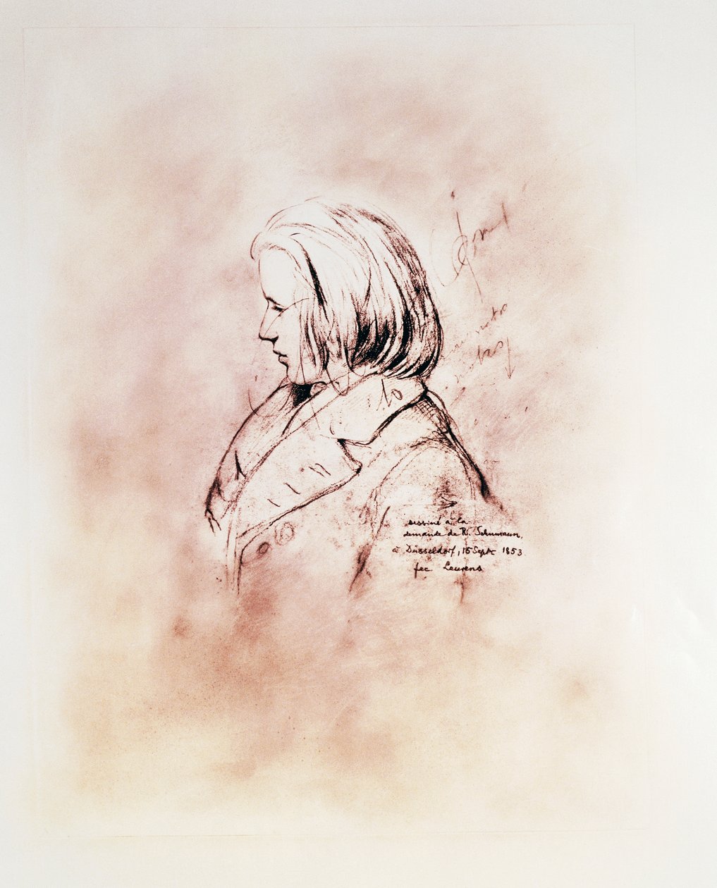 Johannes Brahms német zeneszerző portréja (Hamburg alkotó: Robert Schumann