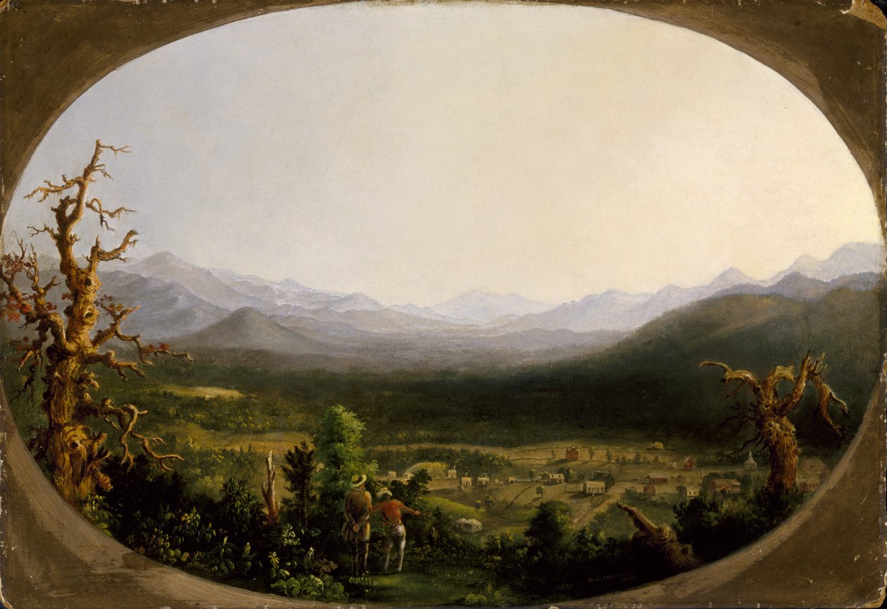 Kilátás az észak-karolinai Asheville-re alkotó: Robert Scott Duncanson