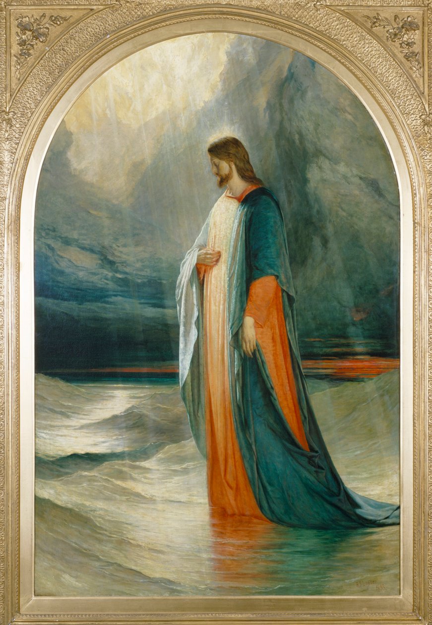 Jézus elment hozzájuk, a tengeren járva, 19. század alkotó: Robert Scott Lauder