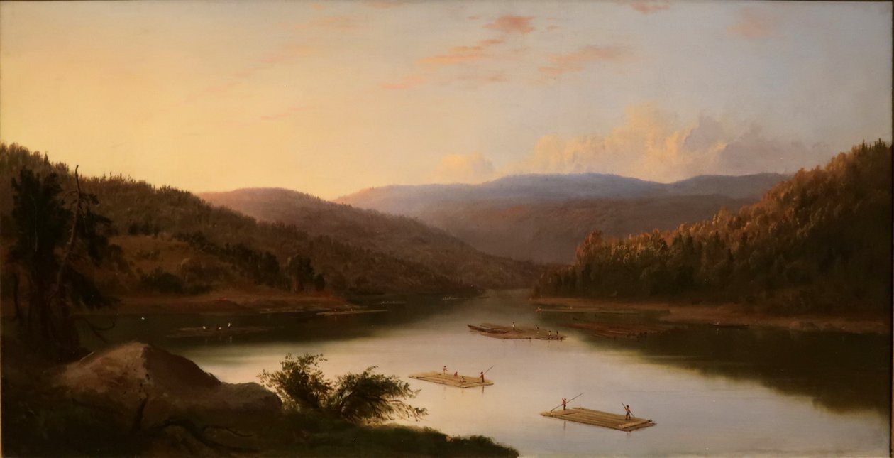 Lapos csónak férfiak alkotó: Robert Seldon Duncanson