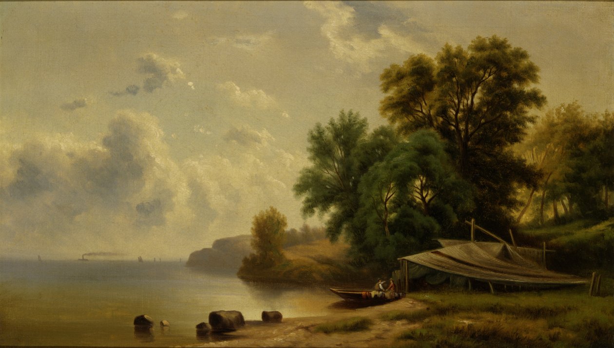 Táj kempinggel, n.d. alkotó: Robert Seldon Duncanson